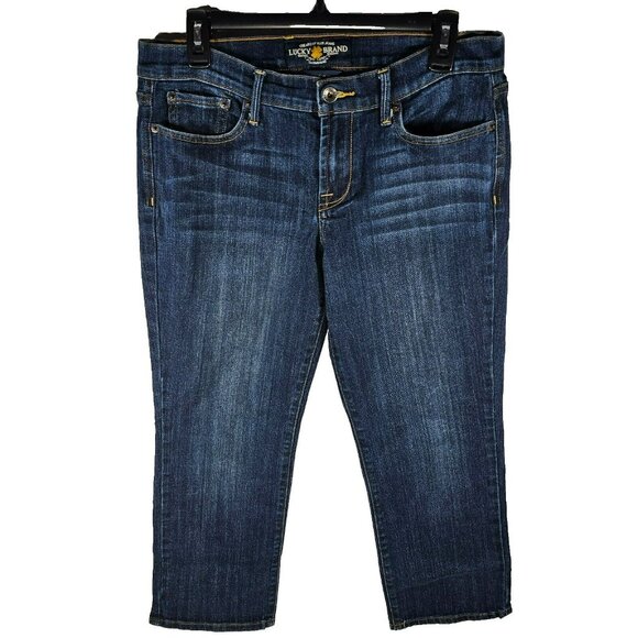 Lucky Brand Denim - Lucky Brand Sweet 'N Crop Mid Rise Capri Jeans Women's Size 8/29 Blue 29x24"